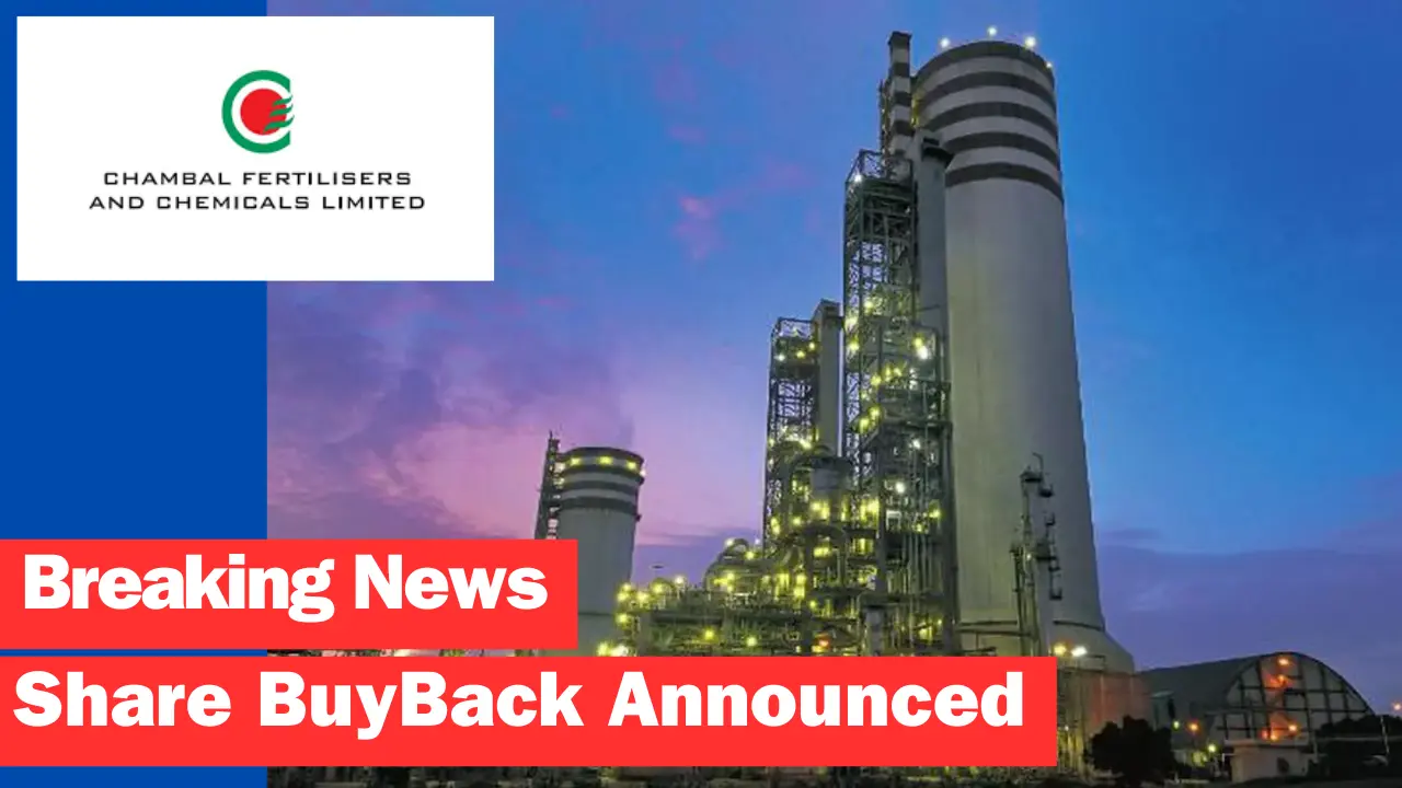 Chambal Fertilisers and Chemicals Ltd. Announces Share Buyback, Stocks Surge